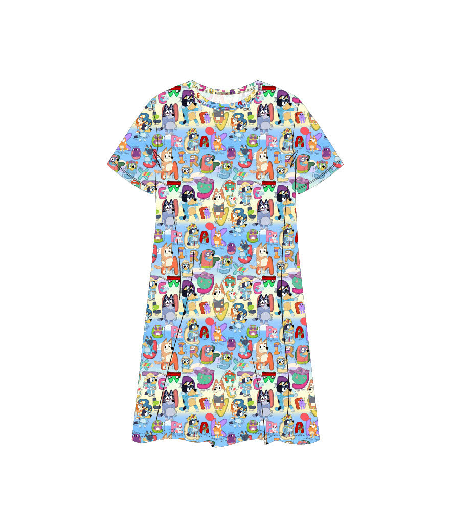 For Real Life ABCs Women's Nightgown PREORDER- DECEMBER ETA