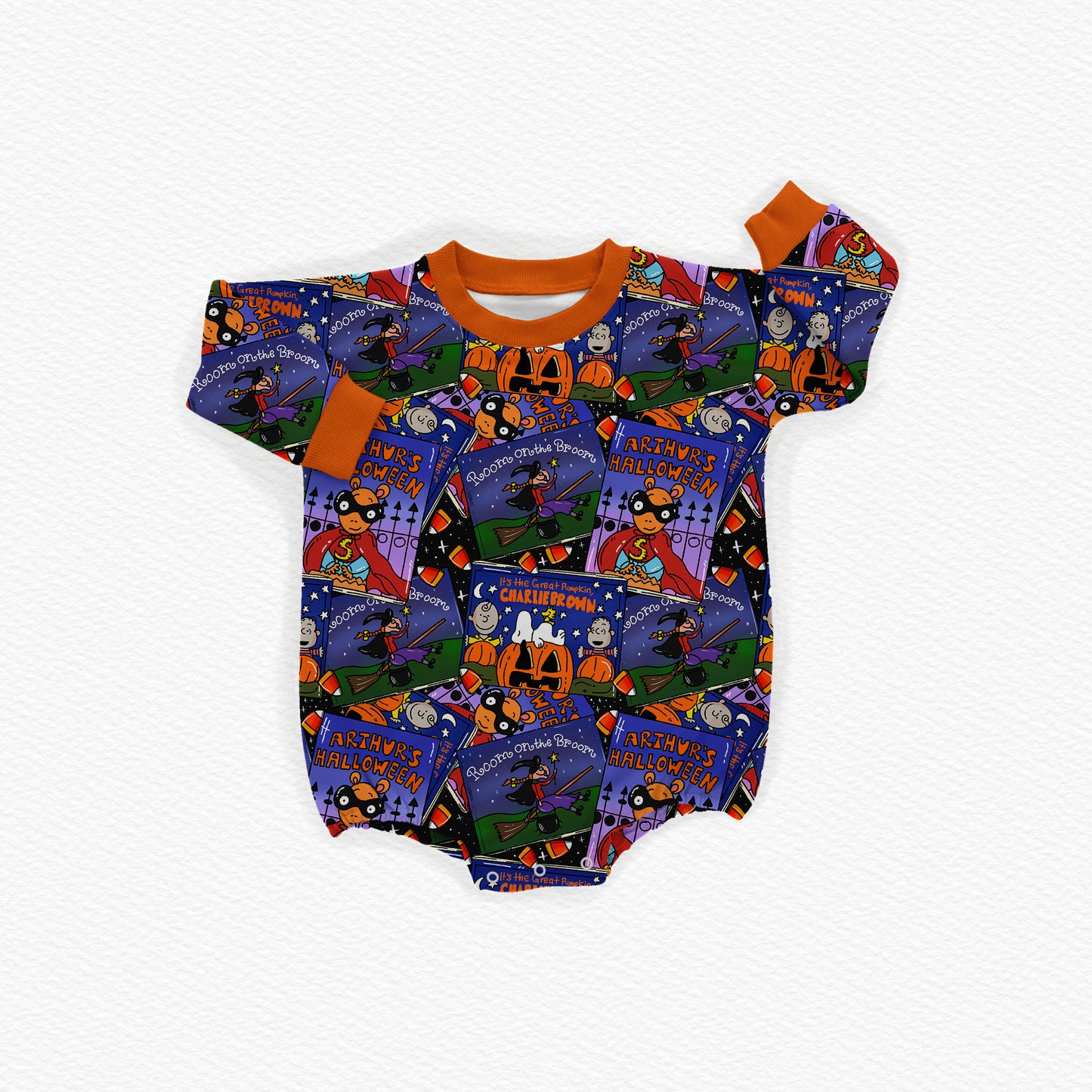 Spooky Book Fair Oversized Bubble Romper (PREORDER – SHIPS APPROX SEPT)