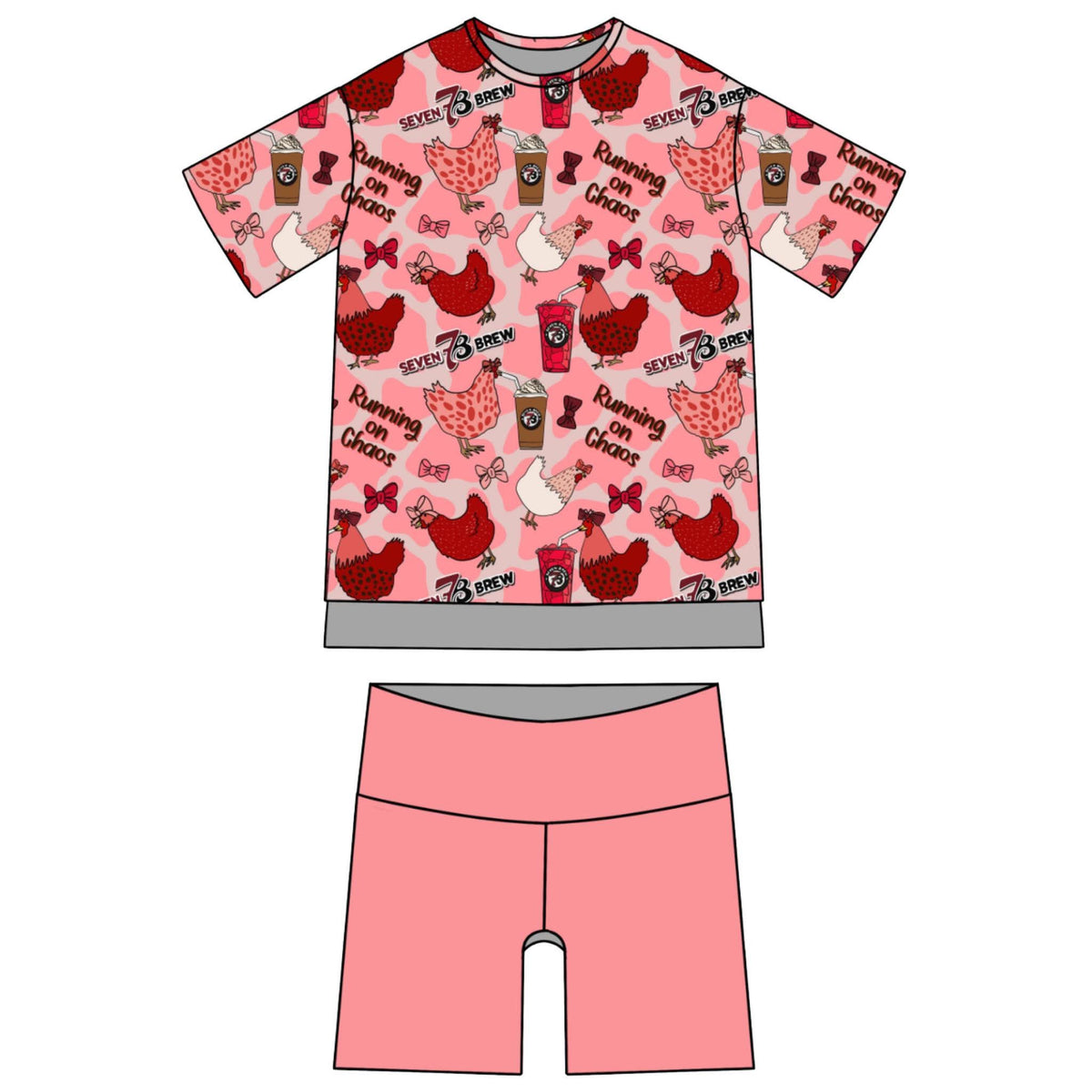 Running on Chaos Women's Oversized Lounge Set - coZco bamboo lounge set