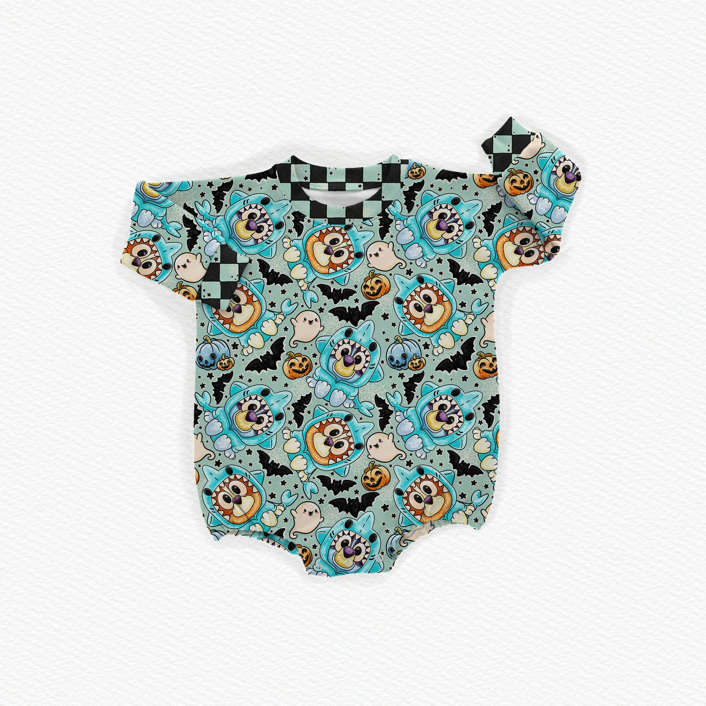 Heeler Sharks Oversized Bubble Romper (PREORDER – SHIPS APPROX SEPT)