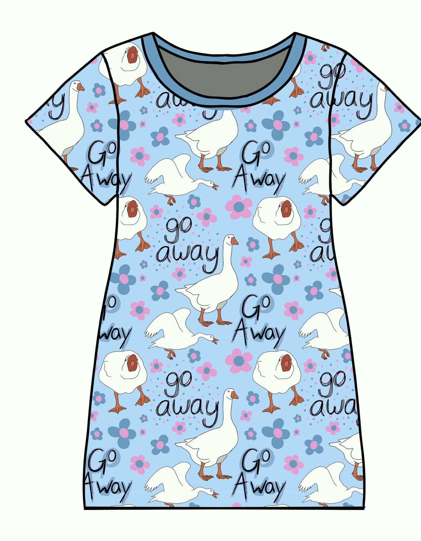 Go Away Women's Nightgown (PREORDER – SHIPS APPROX OCT)