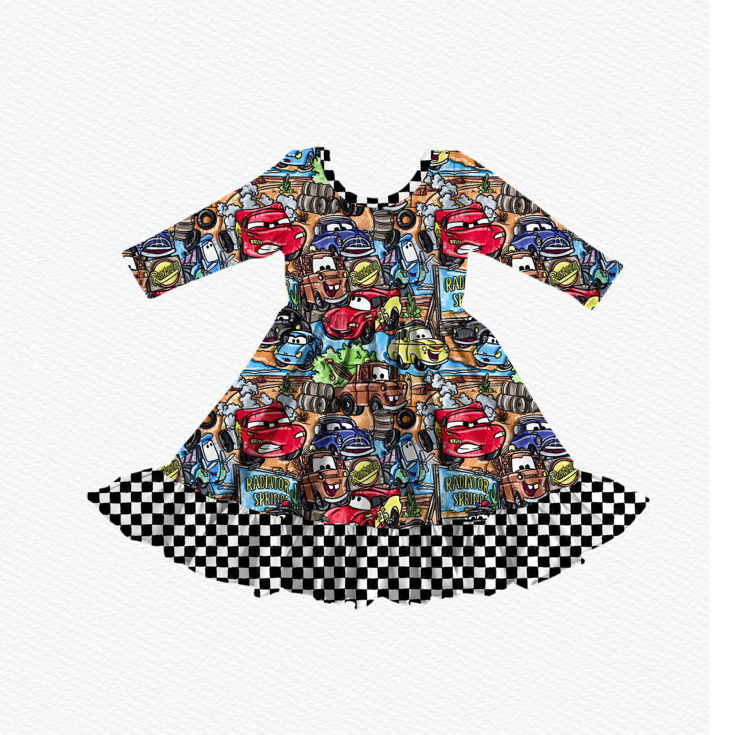 Ka-Chow! Ruffle Twirl Dress (PREORDER – SHIPS APPROX NOV)