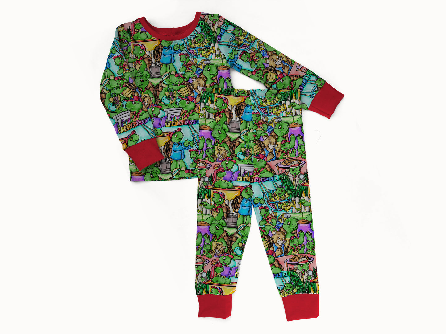 Turtle Tales 2 piece Pajama Set (PREORDER – SHIPS APPROX JAN)