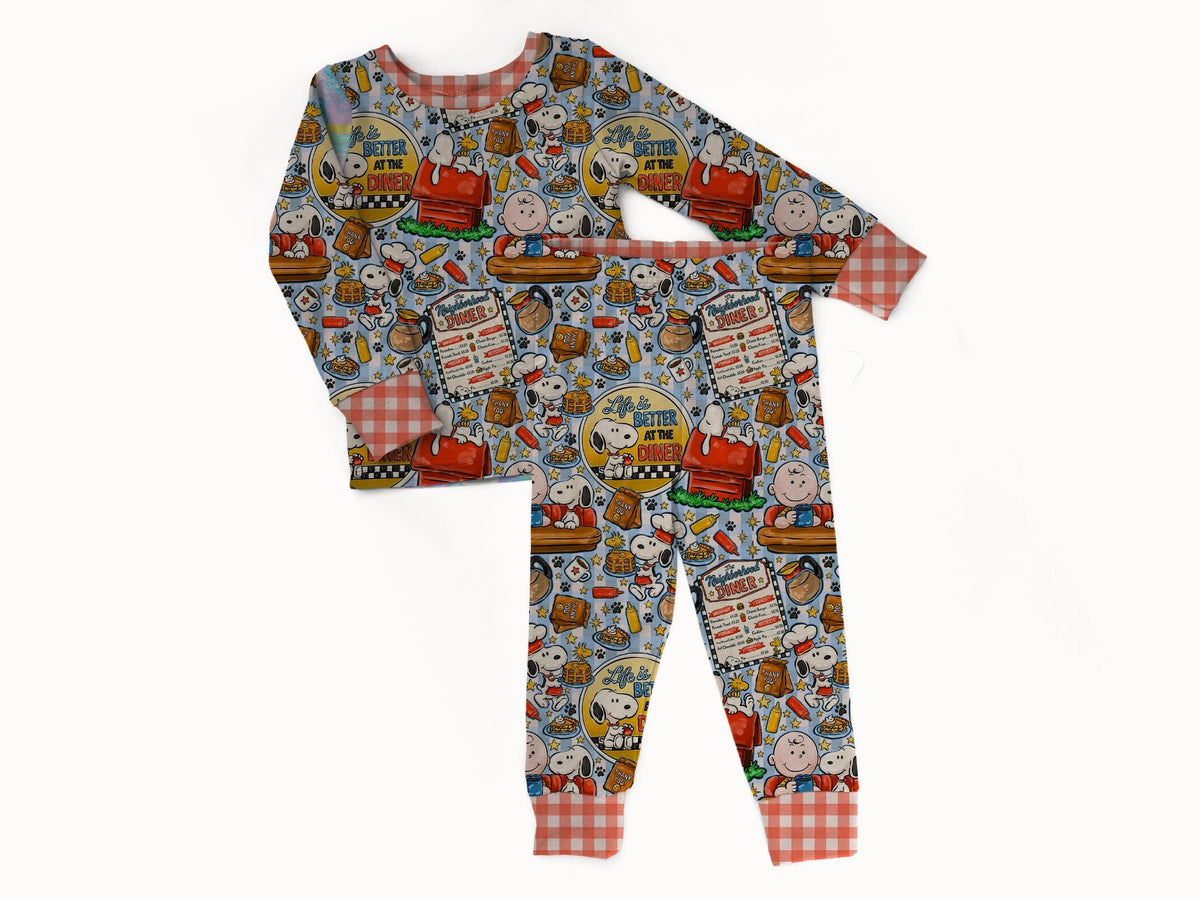 Good Grief Diner 2 piece Pajama Set (PREORDER – SHIPS APPROX MARCH)