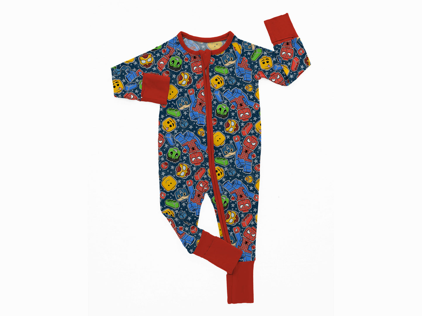 Super Hero Blocks 2 piece Pajama Set