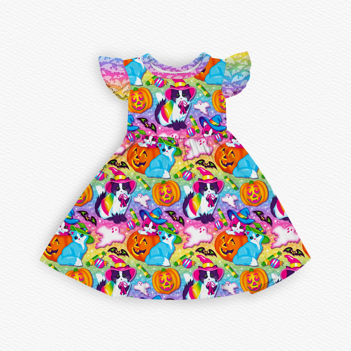 LF Neon Frights Ruffle Twirl Dress (PRESALE– SHIPS APPROX SEPT)