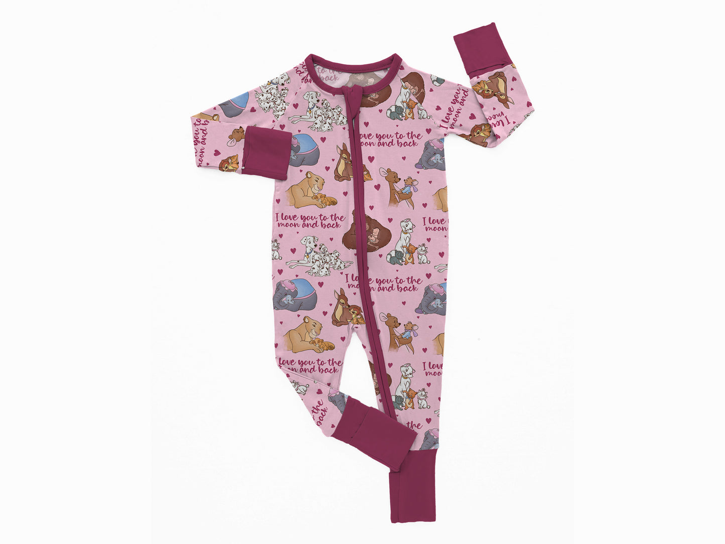 Love You To The Moon (Pink) Zippy (PREORDER – SHIPS APPROX NOV)