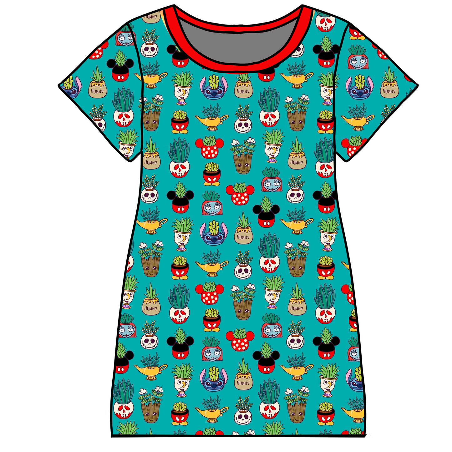 Magical Succulents Women's Nightgown (PREORDER – SHIPS APPROX DEC)