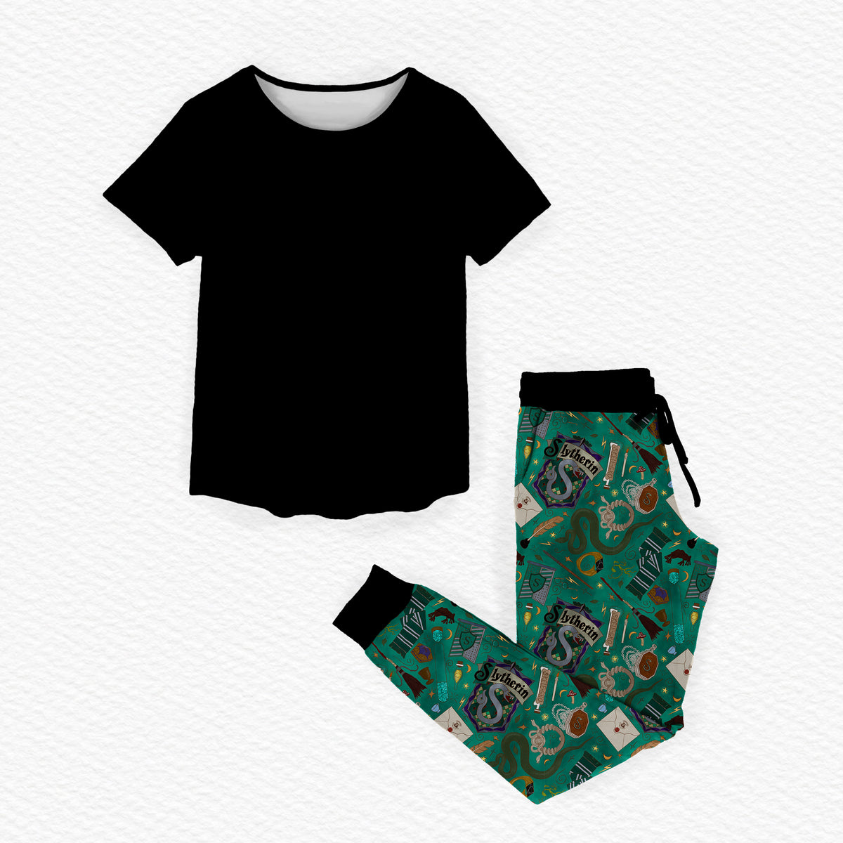 House Ambition Short Sleeve Jogger Set - coZco bamboo pajama set