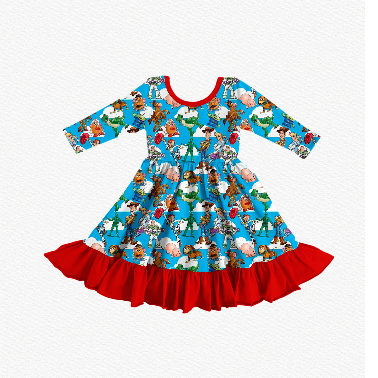 Andy's Room Ruffle Twirl Dress (PREORDER – SHIPS APPROX NOV)