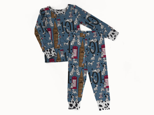 London Spots 2 piece Pajama Set (PREORDER – SHIPS APPROX AUGUST)