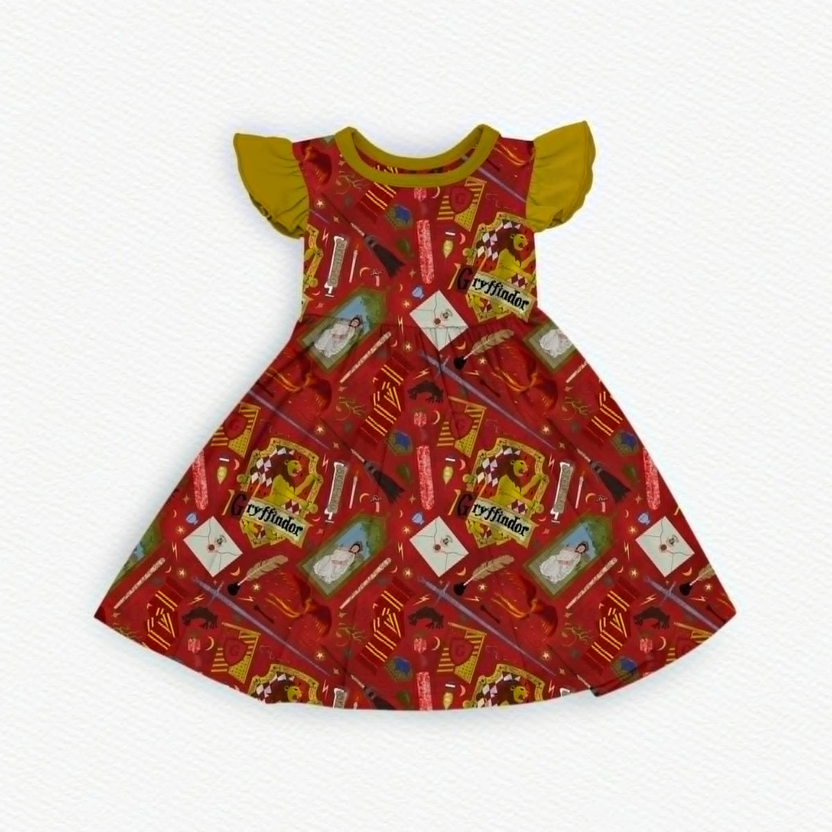 House Bravery Ruffle Twirl Dress - coZco bamboo twirl dress
