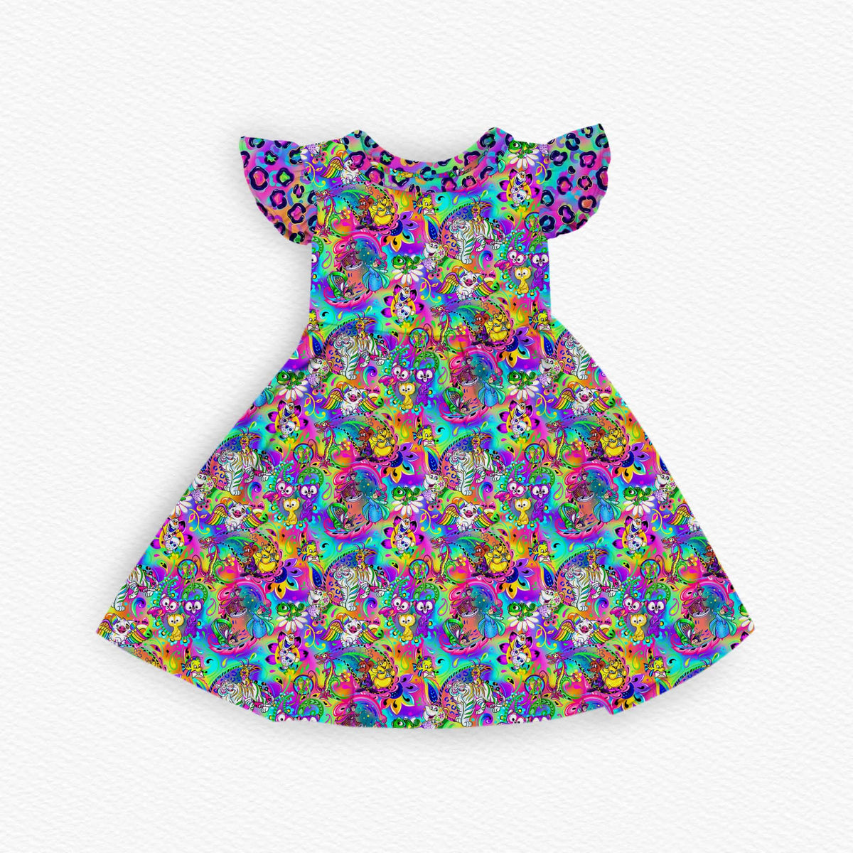 LF Sidekicks Ruffle Twirl Dress - coZco bamboo twirl dress