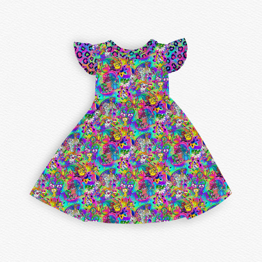 LF Sidekicks Ruffle Twirl Dress - coZco bamboo twirl dress