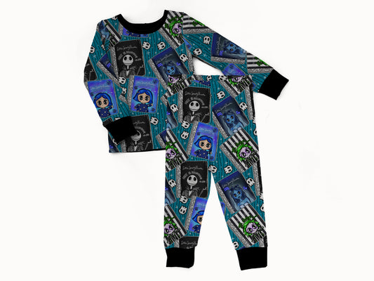 Creepy Classics 2 piece Pajama Set (PRESALE – SHIPS APPROX SEPT)
