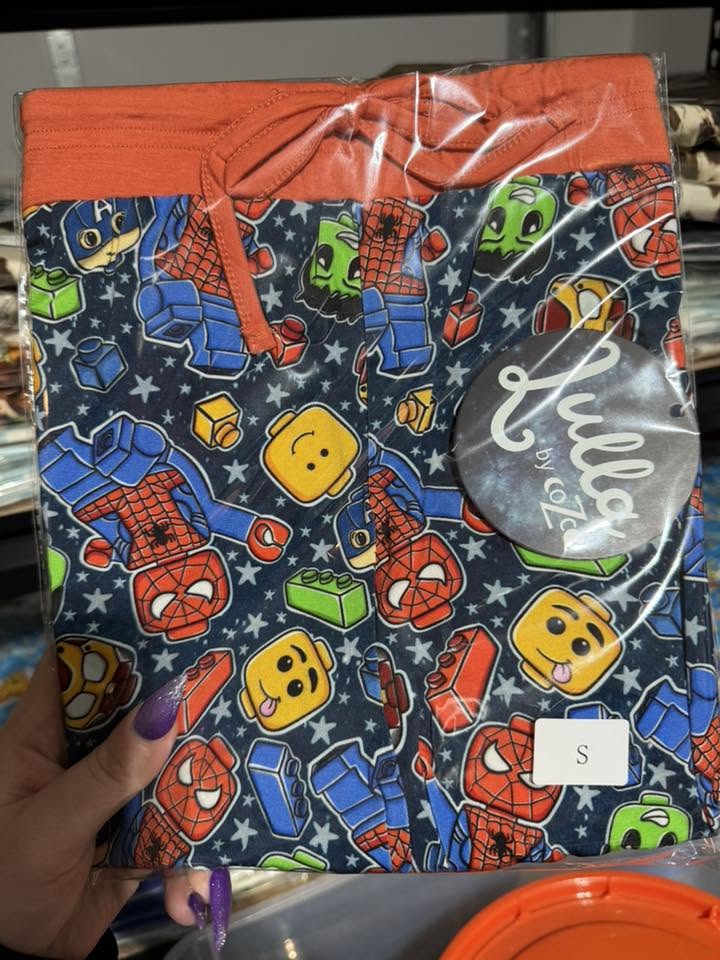 Super Hero Blocks Adult Unisex Joggers