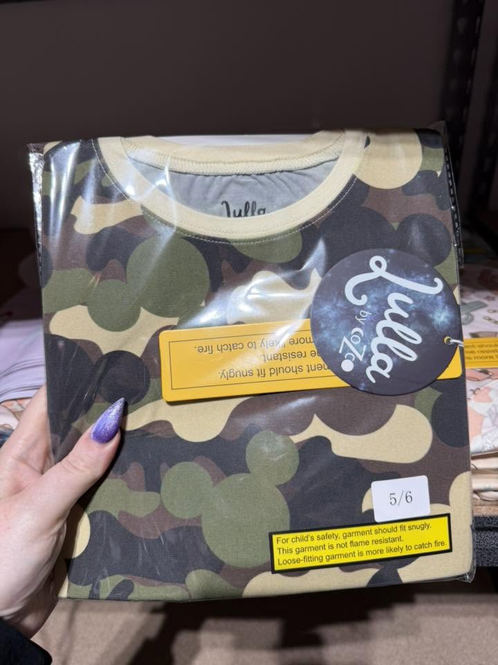 Ears & Camo 2 piece Pajama Set