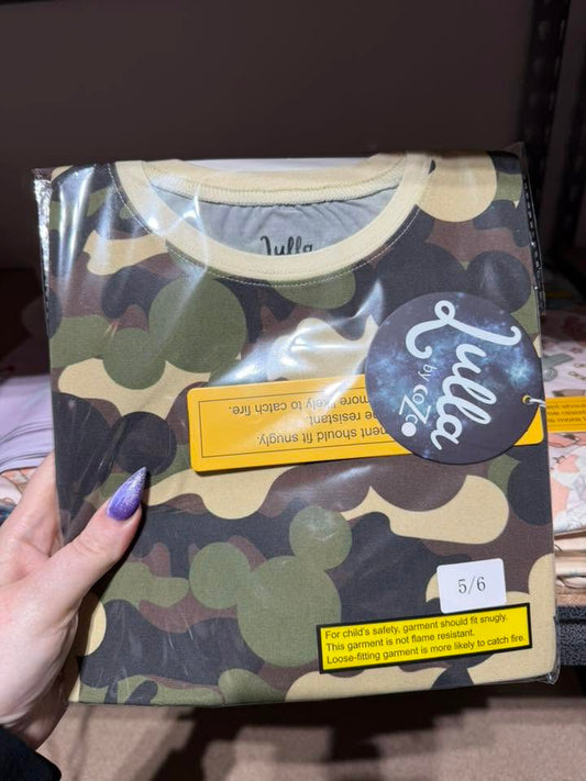Ears & Camo 2 piece Pajama Set