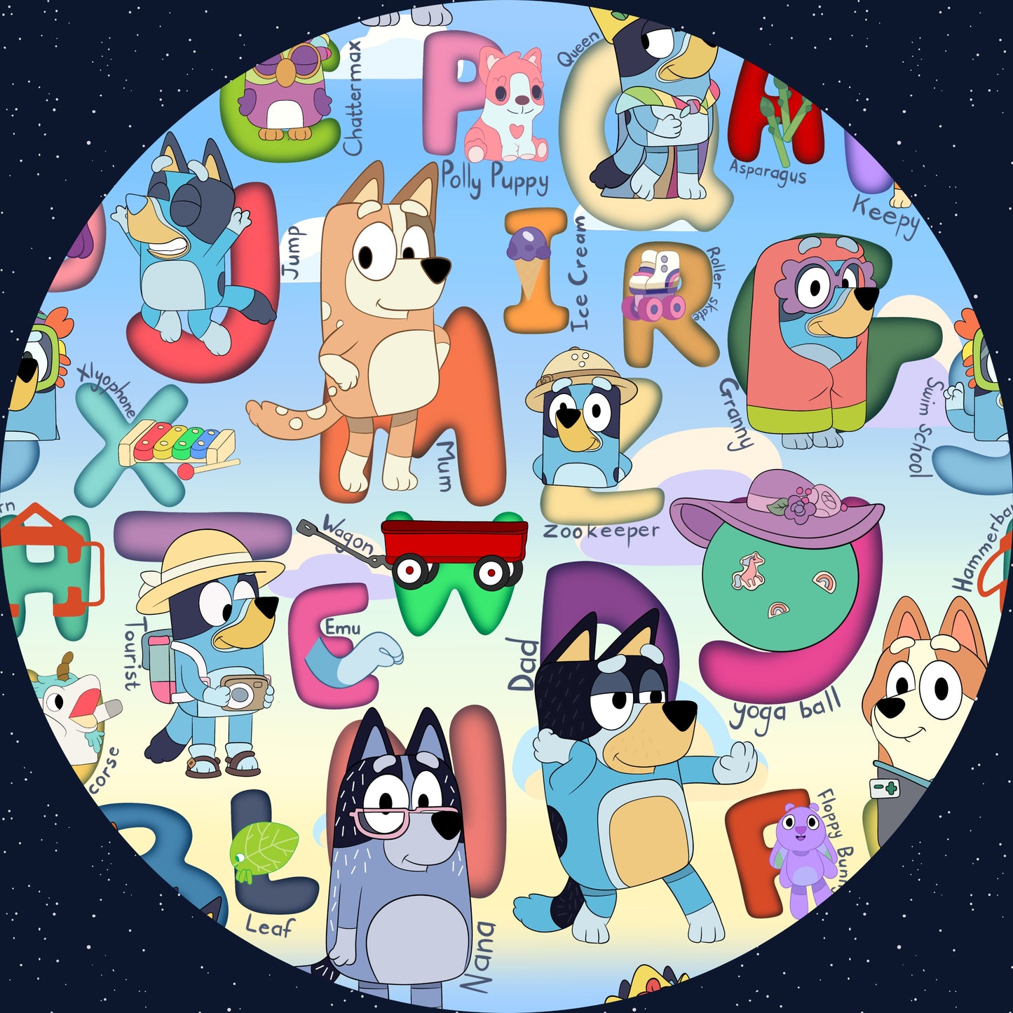 For Real Life ABCs 2 piece Pajama Set PREORDER- DECEMBER ETA