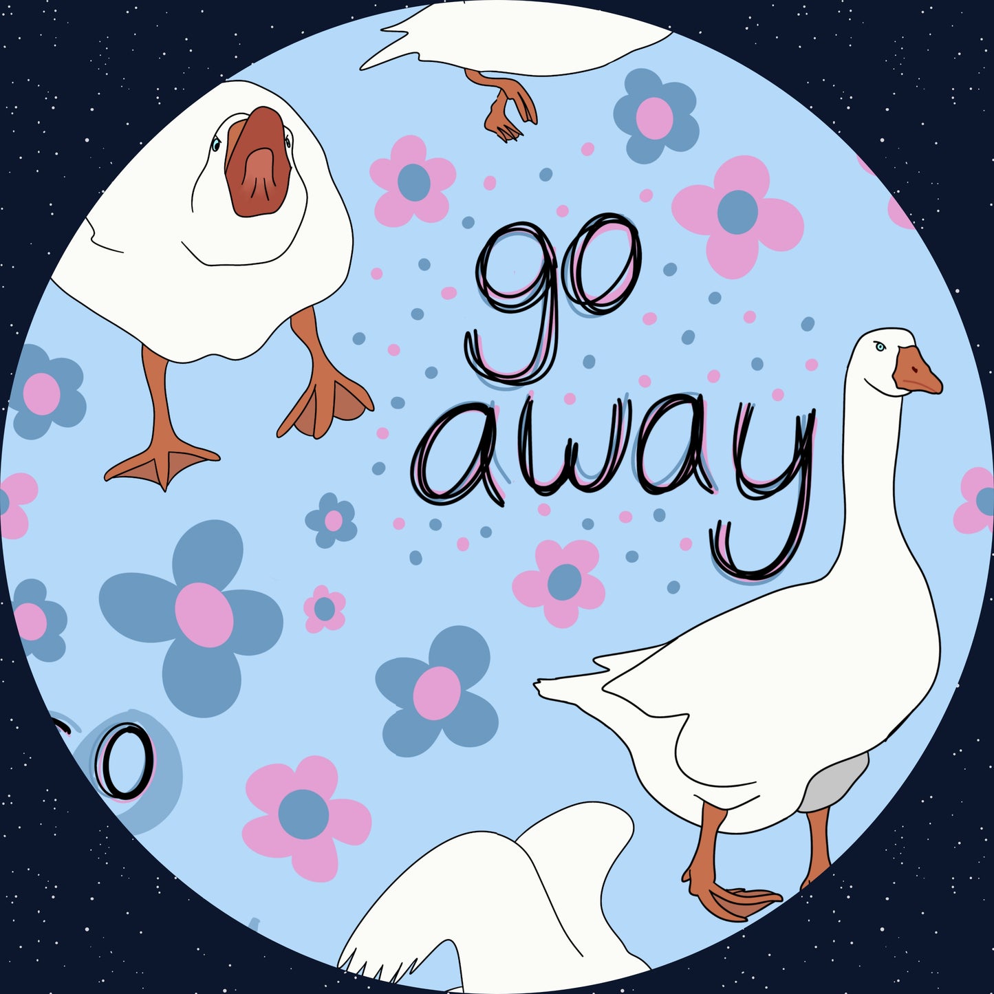 Go Away Pillowcase (PREORDER – SHIPS APPROX OCT)