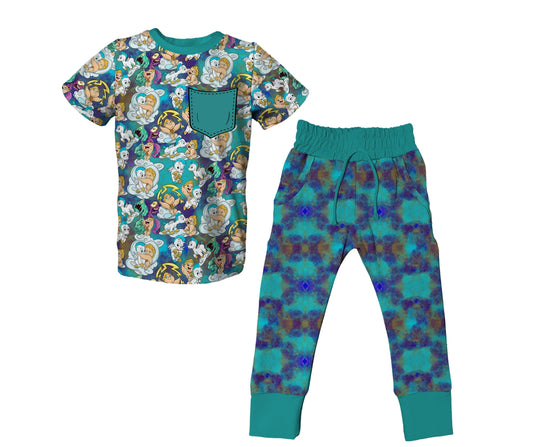 Hero Baby Short Sleeve Jogger Set (PRESALE– SHIPS APPROX 9/23)