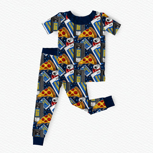 90's Weekend 2 piece Short Sleeve Pajama Set (PRESALE – SHIPS IN 2 WEEKS)