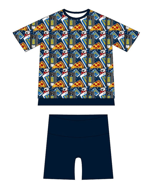 90's Weekend Girl's Oversized Lounge Set (PRESALE – SHIPS IN 2 WEEKS)