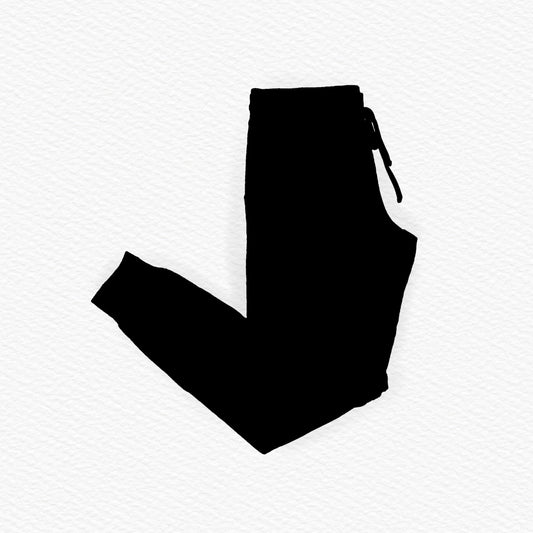 Solid Black Adult Unisex Joggers (PREORDER – SHIPS APPROX SEPT)
