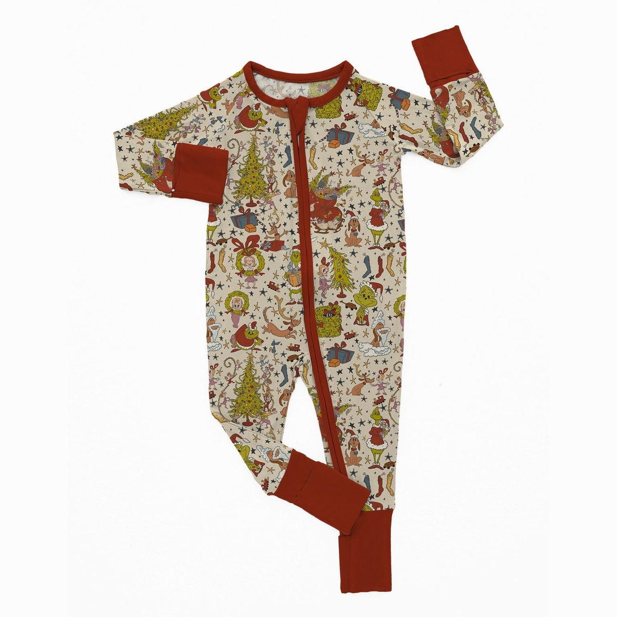 Boho Christmas Grump Zippy - coZco bamboo zippy