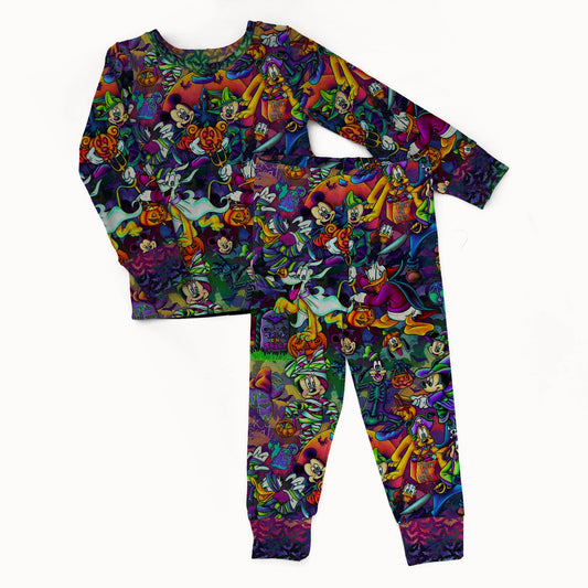 Boo Bash 2 piece Pajama Set - coZco bamboo pajama set