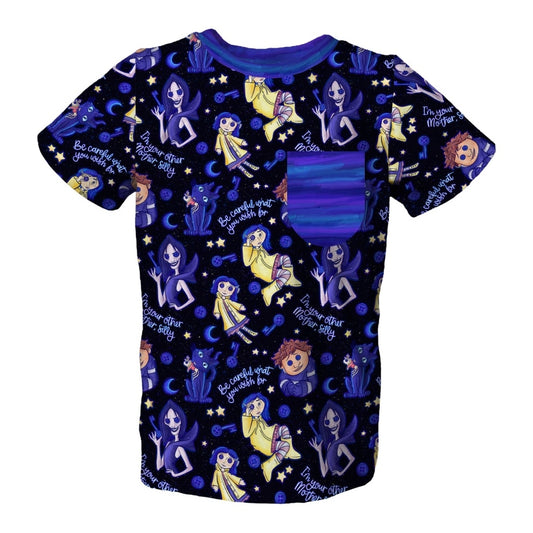 Button Eyes Pocket Tee - coZco bamboo tee