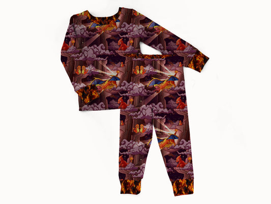 Smoldering Heights 2 piece Pajama Set (PREORDER – SHIPS APPROX JAN)