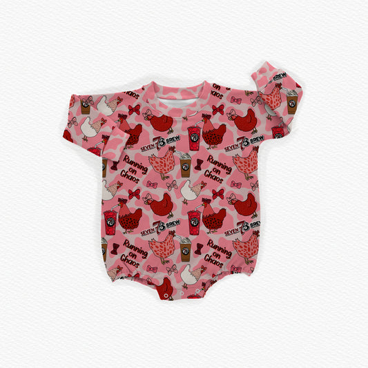 Running on Chaos Oversized Bubble Romper - coZco bamboo romper
