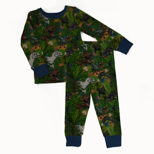 Dino Remix 2 piece Pajama Set - coZco bamboo pajama set