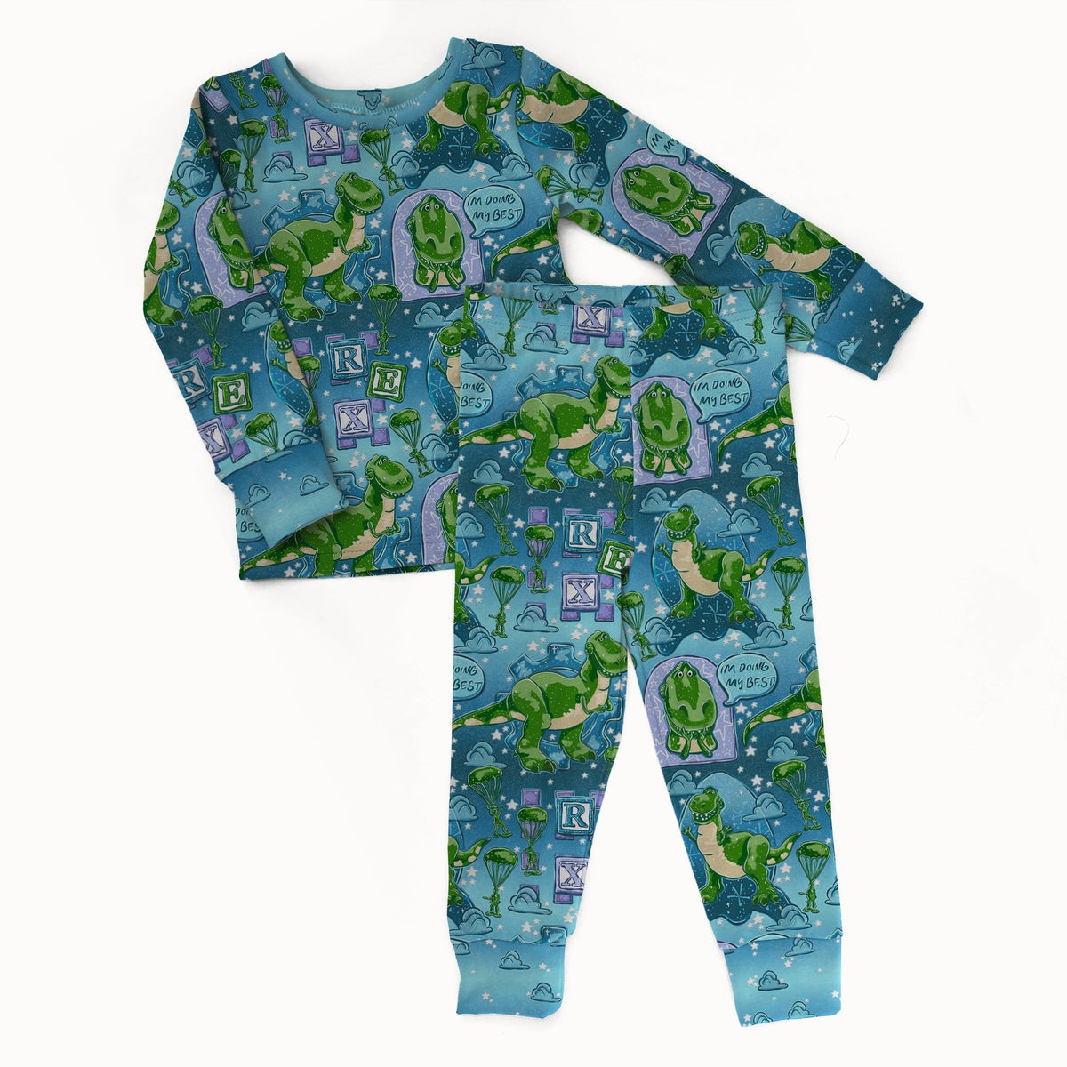Doing My Best 2 piece Pajama Set - coZco bamboo pajama set