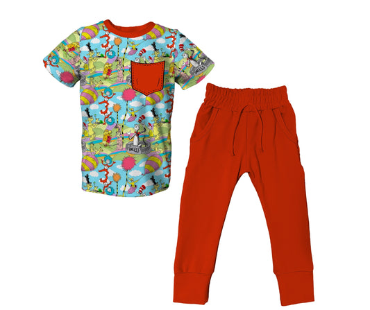 Wackadoo Short Sleeve Jogger Set (PRESALE– SHIPS APPROX 9/23)