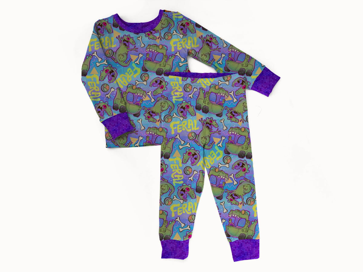 Feral Roar 2 piece Pajama Set (PREORDER – SHIPS APPROX MARCH)