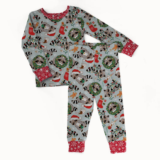 Festive Feralmas 2 piece Pajama Set - coZco bamboo pajama set