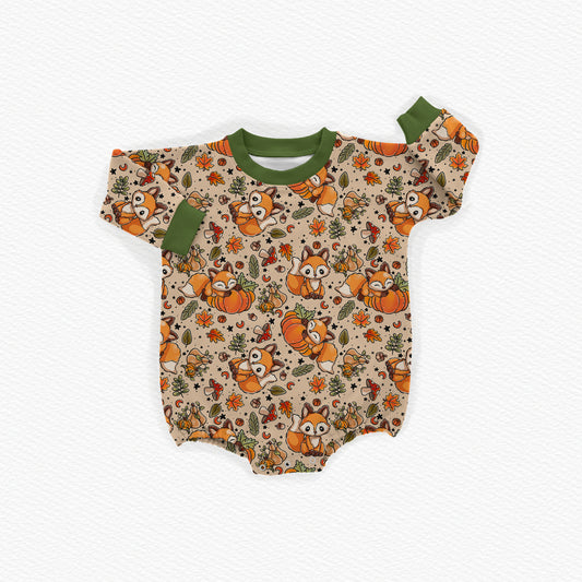 Foxy Harvest Oversized Bubble Romper (PREORDER – SHIPS APPROX OCT)