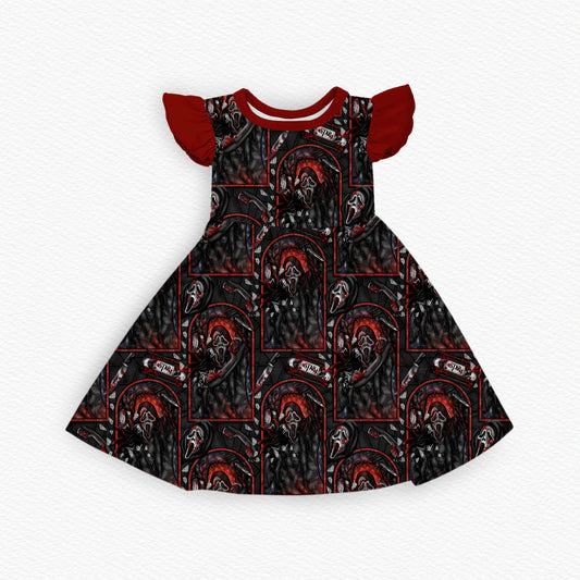 Scary Nights Ruffle Twirl Dress (PREORDER – SHIPS APPROX SEPT)