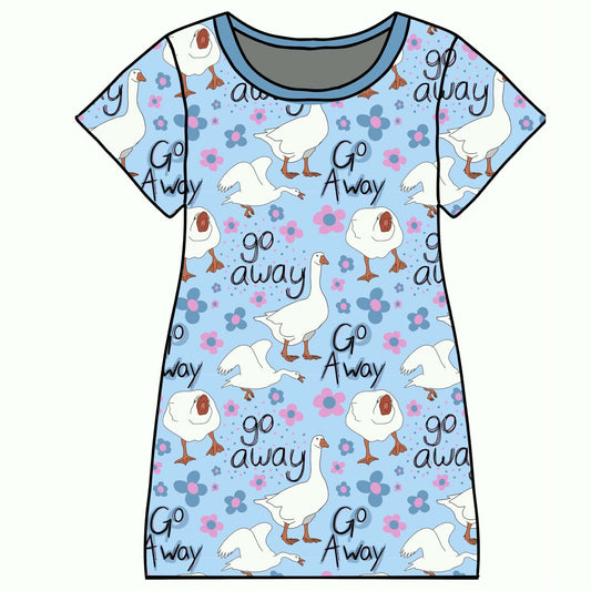 Go Away Women's Nightgown - coZco bamboo nightgown