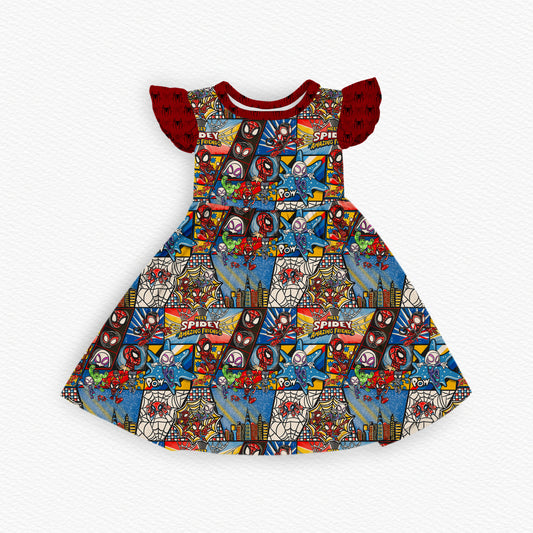 Go Webs Go Ruffle Twirl Dress (PREORDER – SHIPS APPROX AUGUST)