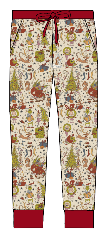 Boho Christmas Grump Adult Unisex Joggers (PRESALE– SHIPS APPROX NOV)