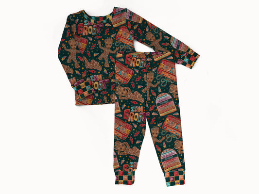 Mixtape Mischief 2 piece Pajama Set (PREORDER – SHIPS APPROX OCT)