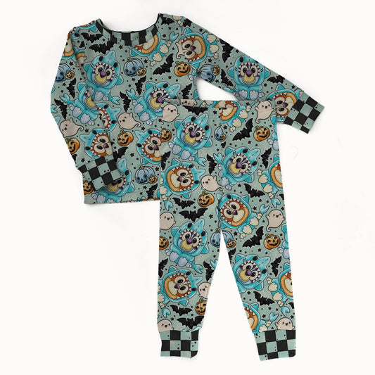 Heeler Sharks 2 piece Pajama Set - coZco bamboo pajama set