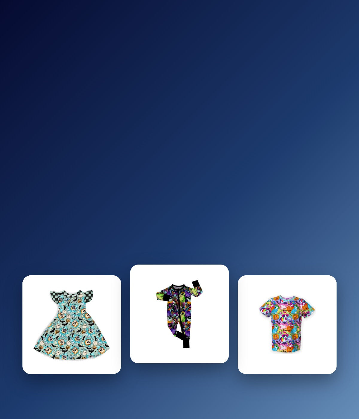 coZco bamboo twirl dress, zippy and LF Neon Frights adult top