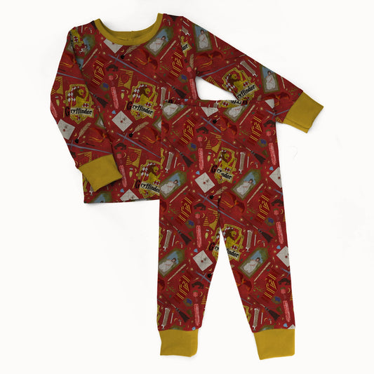 House Bravery 2 piece Pajama Set - coZco bamboo pajama set