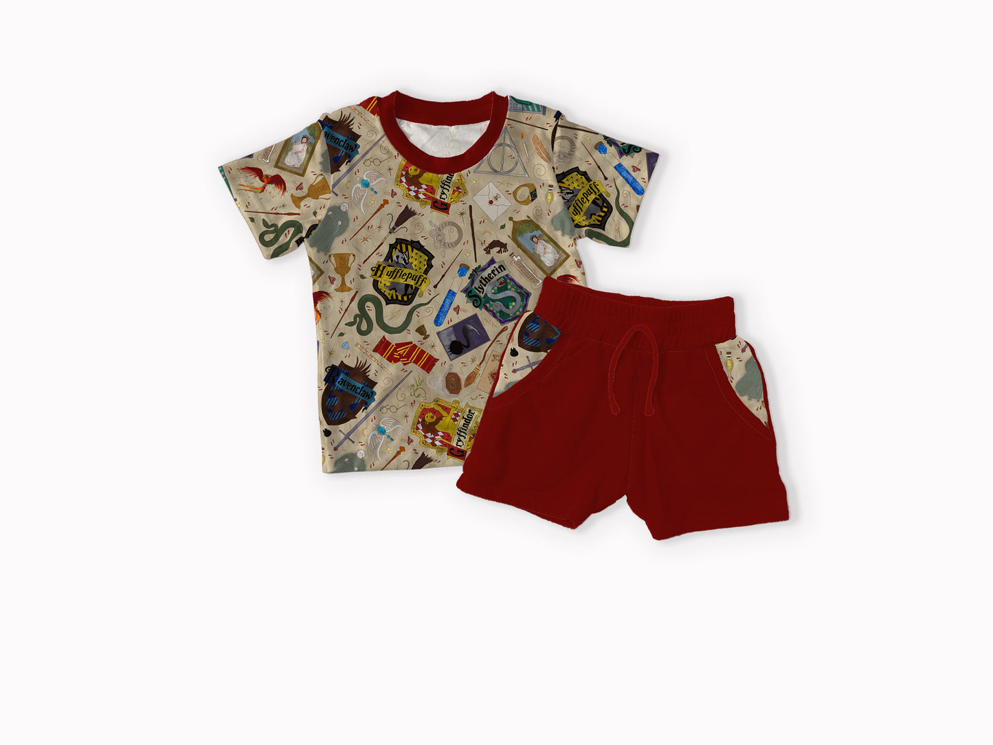 House Mashup Pocket Tee & Shorts Set (PRESALE – SHIPS IN 2 WEEKS)