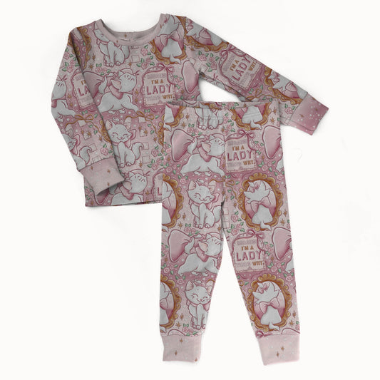 I'm a Lady 2 piece Pajama Set - coZco bamboo pajama set