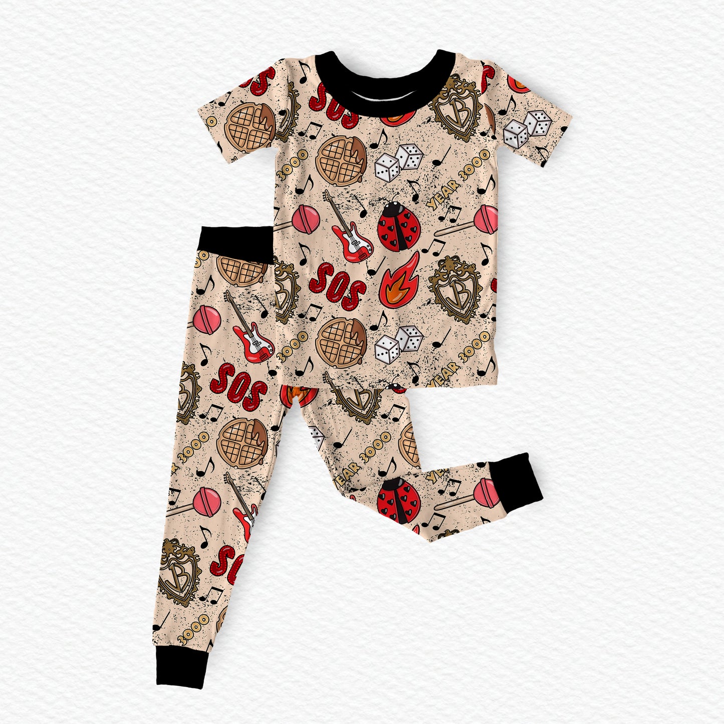 Lulla 2 piece Short Sleeve Pajama Set (PRESALE – SHIPS NEXT WEEK)